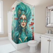 「機械式の人魚」 シャワーカーテン (インサイチュ)