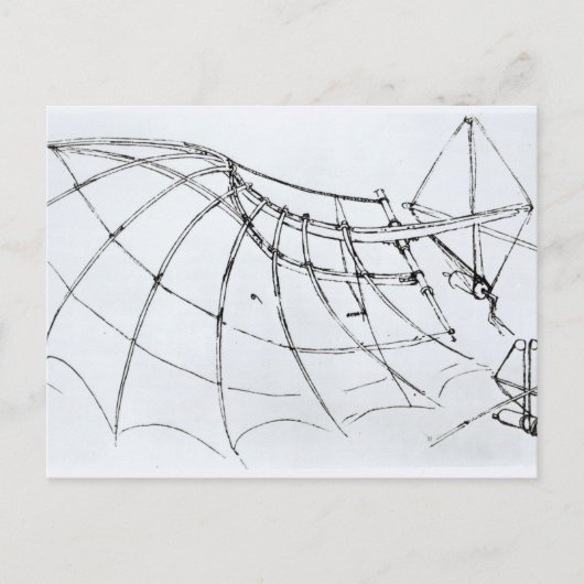 機械式ウィングの図 ポストカード (正面)