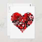 機械式スチームパンクハート ポストカード (正面/裏面)