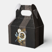 機械式トンボ付きスチームパンク時計 フェイバーボックス (裏面サイド)