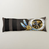 機械式トンボ付きスチームパンク時計 ボディピロー (裏面)