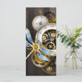 機械式トンボ付きスチームパンク時計 メニュー (スタンド正面)