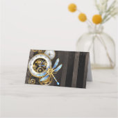 機械式トンボ付きスチームパンク時計 ロイヤリティカード (正面)