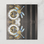 機械式トンボ付きスチームパンク時計 ロイヤリティカード (外部開封)