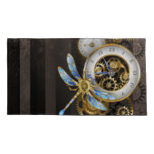 機械式トンボ付きスチームパンク時計 枕カバー (裏面)