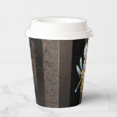 機械式トンボ付きスチームパンク時計 紙コップ (右)