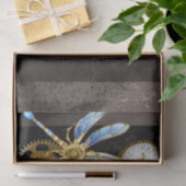 機械式トンボ付きスチームパンク時計 薄葉紙 (ギフト)