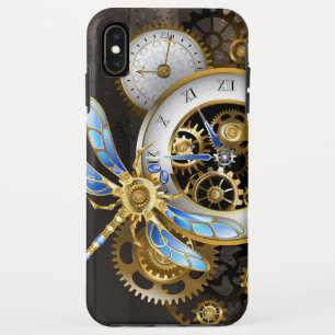 機械式トンボ付きスチームパンク時計 iPhone XS MAXケース