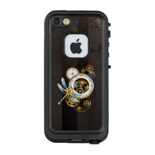 機械式トンボ付きスチームパンク時計 LifeProof FRÄ’ iPhone SE/5/5sケース