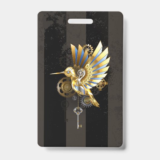 機械式ハミングバード バッジ (正面)