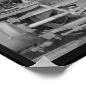 機械式バルブ:蒸気機関車バルブギア。 ポスター (角)