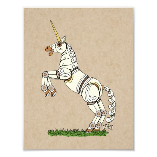 機械式ユニコーン フォトプリント            (正面)