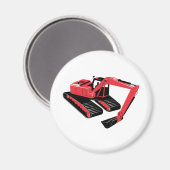 機械式掘削機建築 マグネット (正面/裏面)