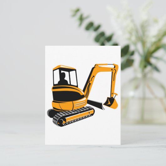 機械式掘削機 ポストカード (スタンド正面)