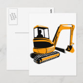 機械式掘削機 ポストカード (正面/裏面)