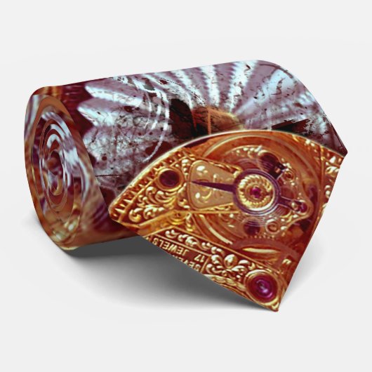 機械式時計仕掛けSteampunk ネクタイ (ロール)