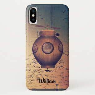 機械式潜水艦のスチームパンクスケッチ iPhone X ケース
