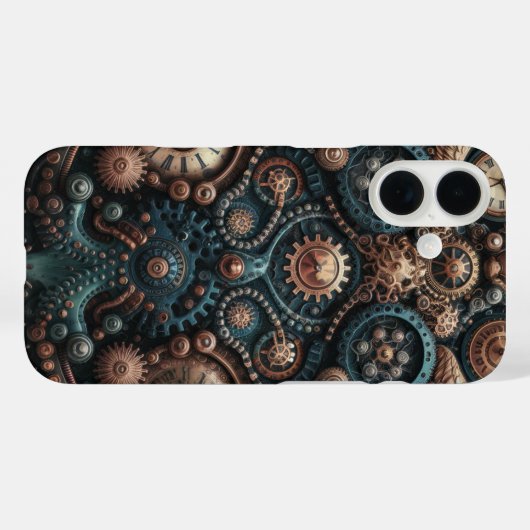 機械式翼とフローラギア Case-Mate iPhoneケース (裏面 (横))