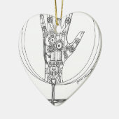 機械手 セラミックオーナメント (左)