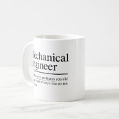 機械技おもしろい術者引用文 コーヒーマグカップ (正面左)