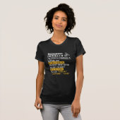 機械技師の定義がおもしろい仕事 Tシャツ (正面フル)