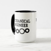 機械技術者のギア マグカップ (正面左)