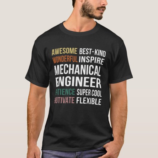 機械技術者の評価 Tシャツ (正面)
