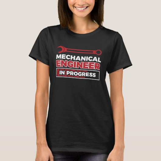 機械技術者の進行中 Tシャツ (正面)