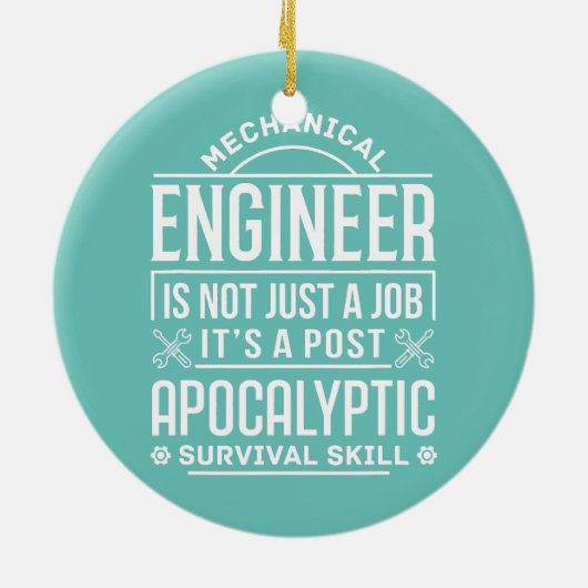 機械技術者の黙示録後の生存 セラミックオーナメント (裏面)