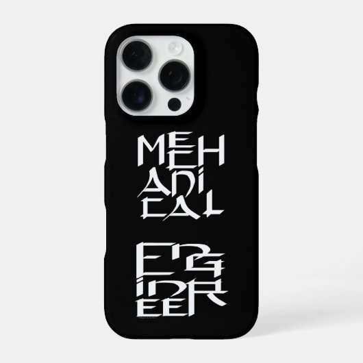 機械技術者キャラクター iPhoneケース (裏面)