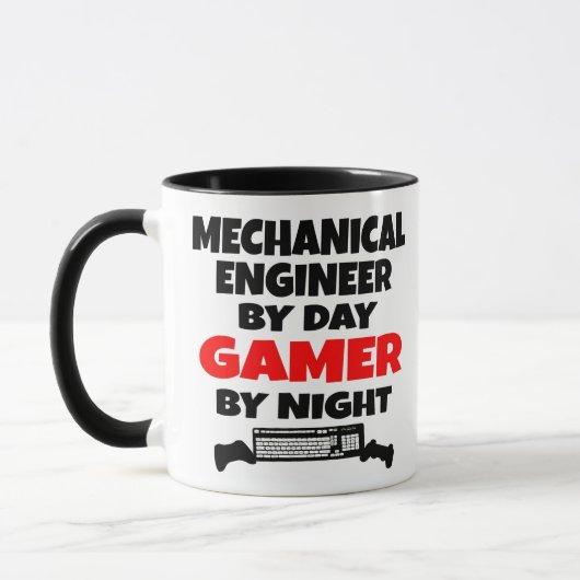 機械技術者ゲーマー マグカップ (左)