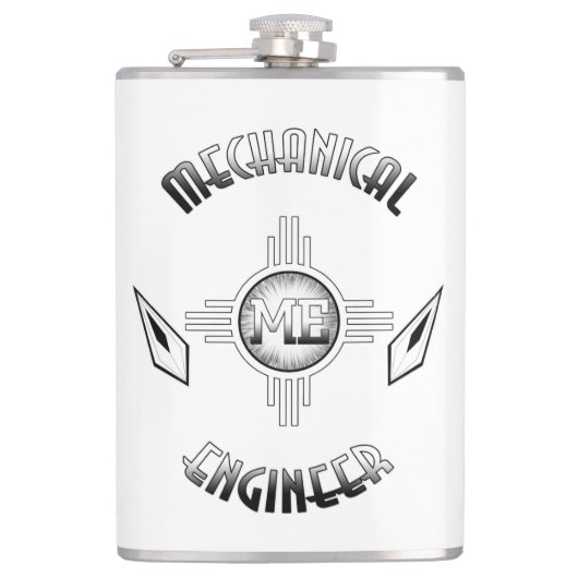 機械技術者レトロ フラスク (正面)