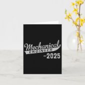 機械技術者卒業2025 カード (黄色い花)