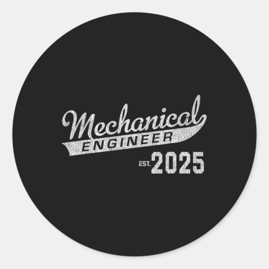 機械技術者卒業2025 ラウンドシール (正面)