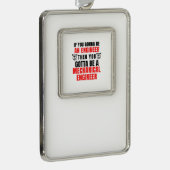 機械技術者 シルバープレートフレームオーナメント (右)