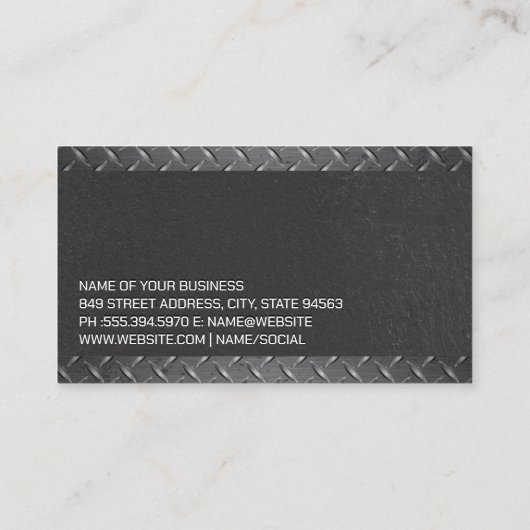 機械技術者 |プロジェクトマネージャ 名刺 (裏面)