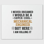 機械技術者 ラッピングペーパー (フラット)