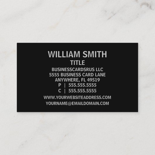 機械技術者 名刺 (裏面)