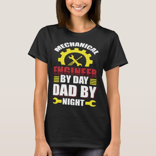 機械技術者(日パパ別夜間) Tシャツ (正面)