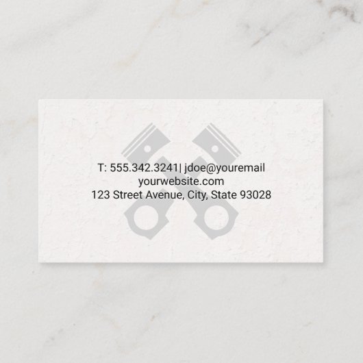 機械技術 |ピストン 名刺 (裏面)