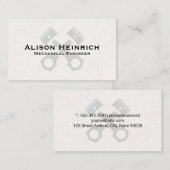 機械技術 |ピストン 名刺 (正面/裏面)