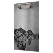 機械損傷の金属の背景 クリップボード (左)