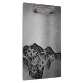 機械損傷の金属の背景 クリップボード (右)