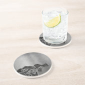 機械損傷の金属の背景 コースター (側面)