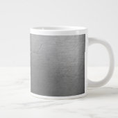 機械損傷の金属の背景 ジャンボコーヒーマグカップ (右)