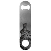 機械損傷の金属の背景 スピード栓抜き (裏面)