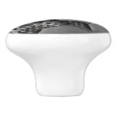 機械損傷の金属の背景 セラミックノブ (側面)