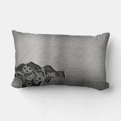 機械損傷の金属の背景 ランバークッション (裏面)