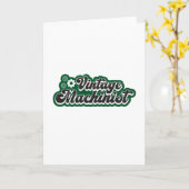 機械整備士CNC工作機械オペレーター レトロ面白ギフト カード (黄色い花)