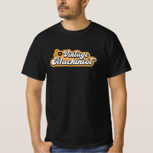 機械整備士CNC機械工レトロギフトアイディア Tシャツ